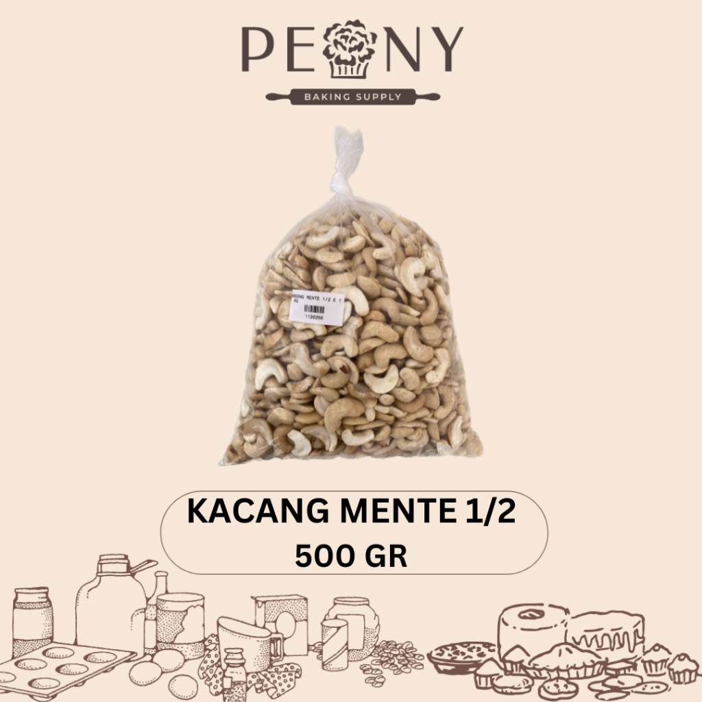 KACANG MENTE SETENGAH / BELAH 1 KG, 500 GR, 250 GR