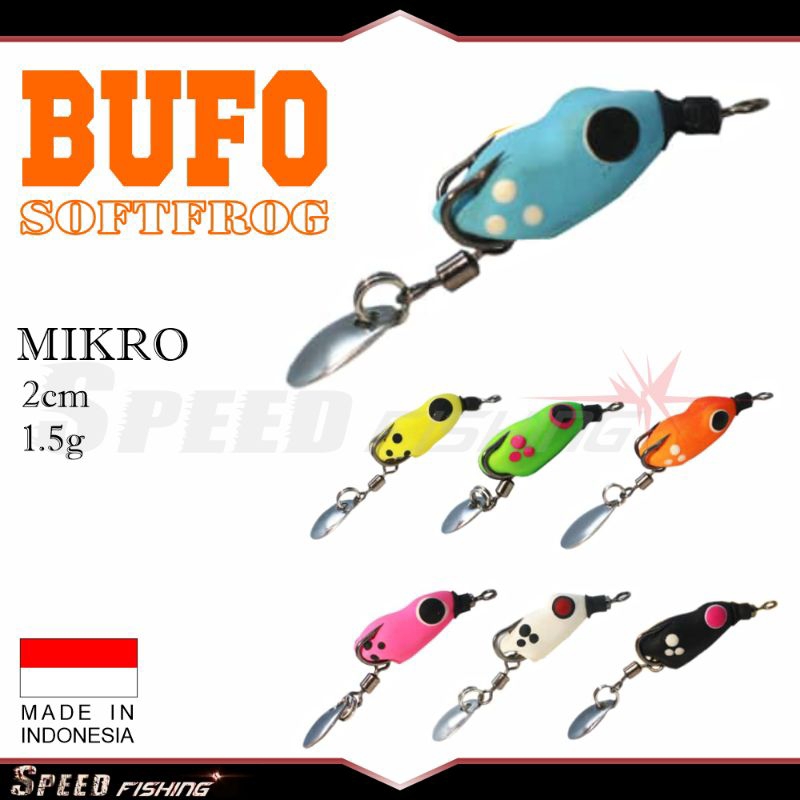 Lure Bufo Soft Frog Micro 2cm 1g Softfrog