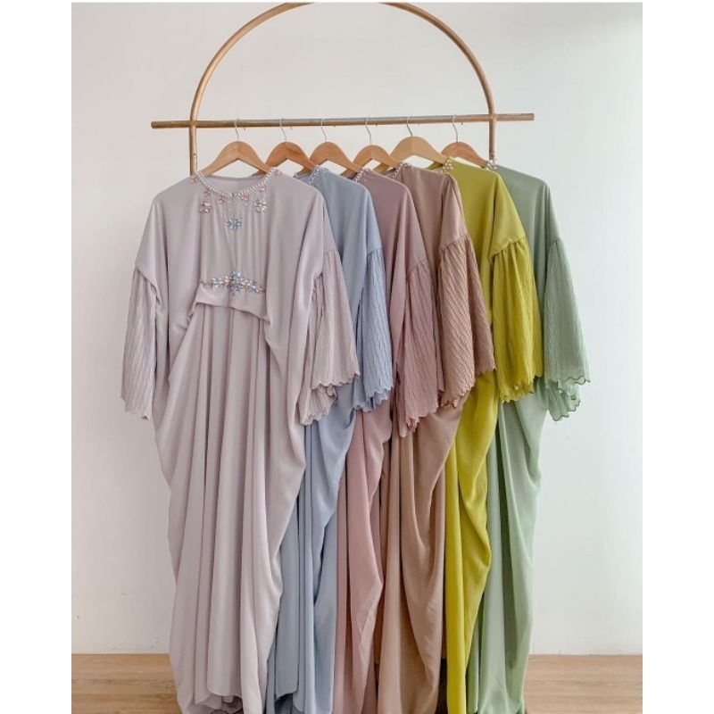 ASKA.ID - VONI PLEATS KAFTAN BAJU LEBARAN PEARL BATWING