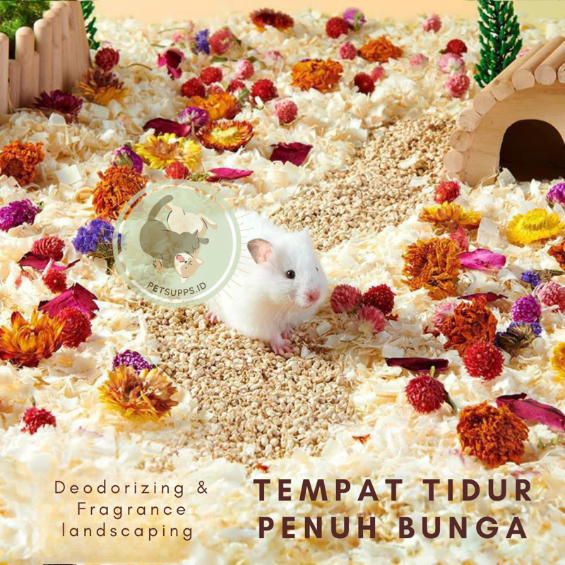 YEE bedding topper | untuk hamster kelinci guniea pig landak mini sugar glider gerbil | pewangi kandang small animals | fresh pack