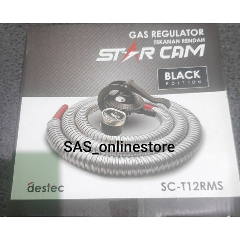 Regulator STAR CAM meter set selang/Regulator jepit+selang(Bisa cod)