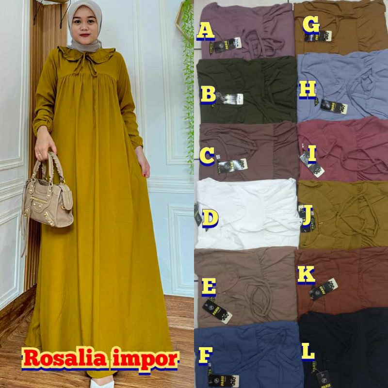 VIONA DRES GAMIS ROSALIA IMPOR GAMIS LEBARAN GAMIS TERLARIS