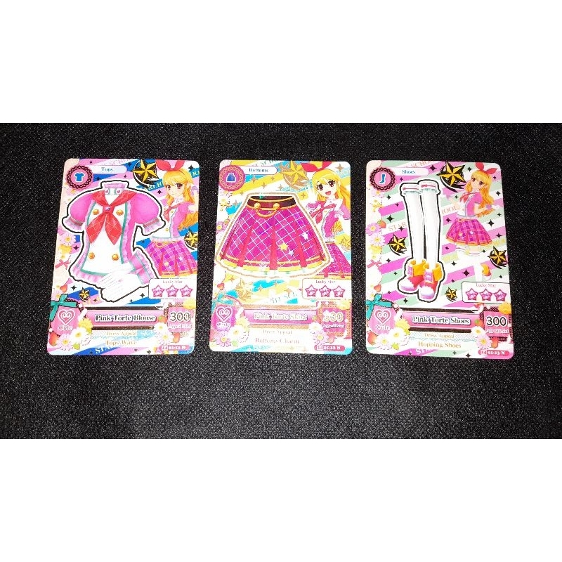 (AIKATSU CARD) Pink Torte Set