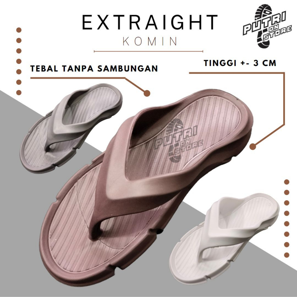 Sandal jepit pria anti licin TEBAL bahan Phylon Extralight Size 39-44