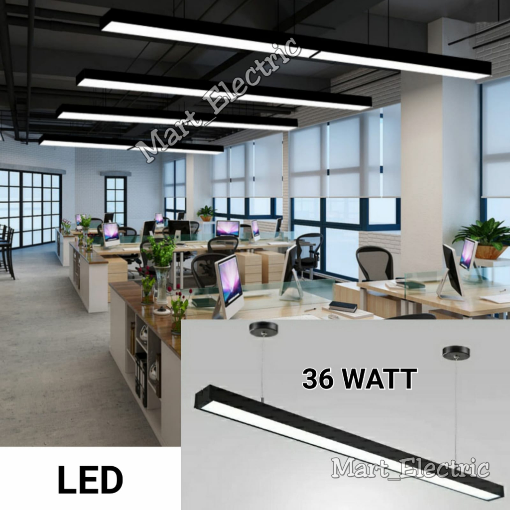LAMPU BALOK LED 36 WATT/ LAMPU KANTOR OFFICE PLAFON GANTUNG LED 36 WATT