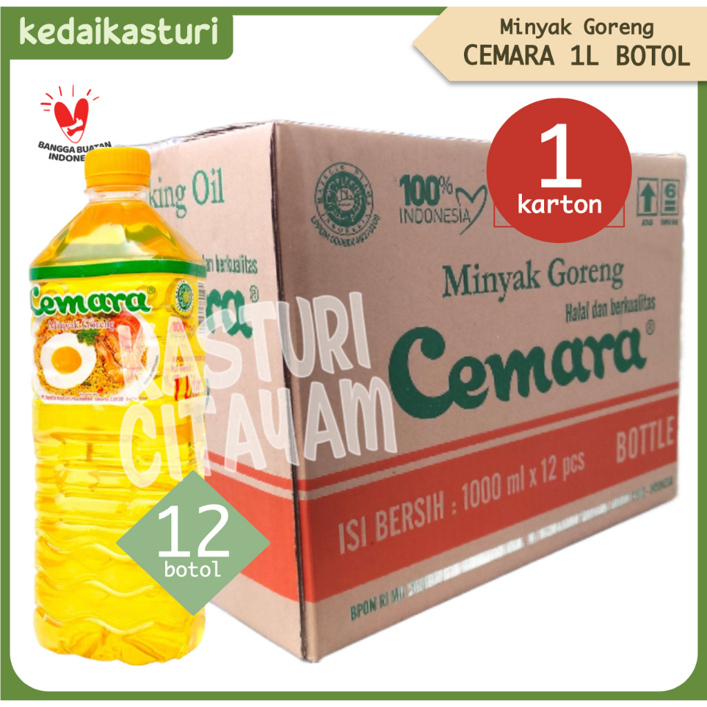 

Cemara 1 Liter Minyak Goreng [1 Karton x 12 Botol]