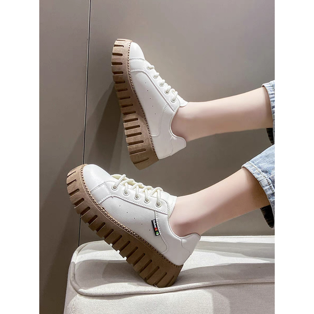 COD POS 454 Sepatu Sneakers Jogging Wanita Bahan Kanvas Berkualitas Tinggi