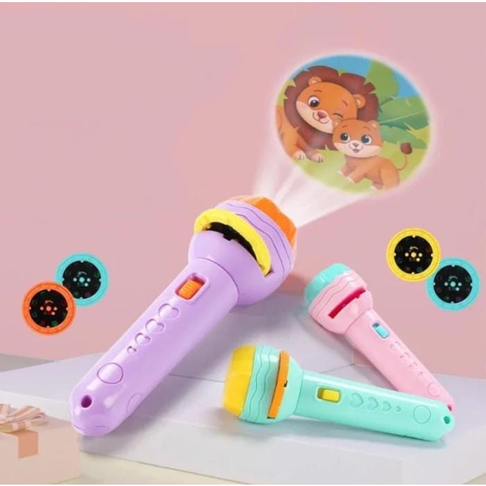 Mainan Senter proyektor Kemasan kantung- Fun Flashlight Mainan Anak