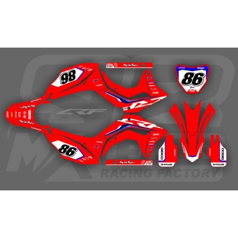 Decal Custome CRF 150 L motif crf 250