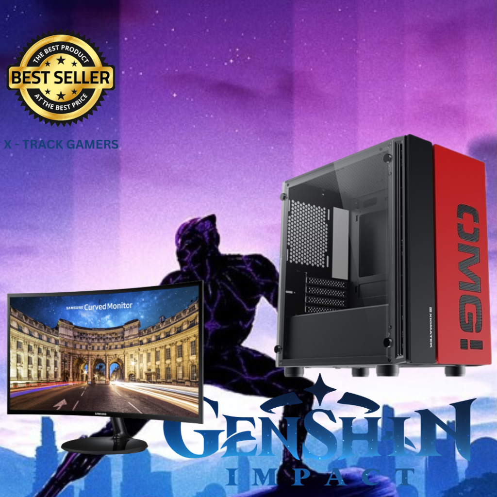 NEW PC GAMING LENGKAP 24 inch Ryzen 5 5600G HDD 1 TB RAM 32 GB SSD SIAP GTA RP