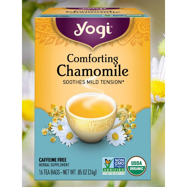 

Yogi Tea Comforting Chamomile, Organic Herbal Tea, 16 tea bags SOOTHES MILD TENSION*