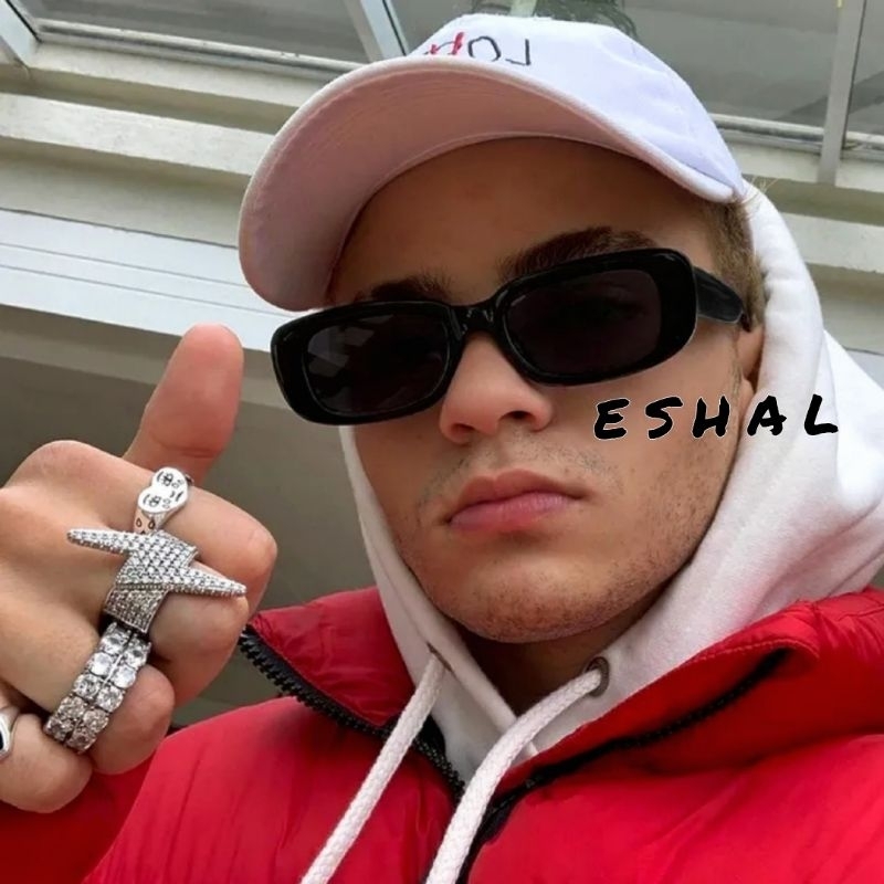 Kacamata Hitam | Sunglass Streetwear Flame Locs Punk Rock Metal Gangster