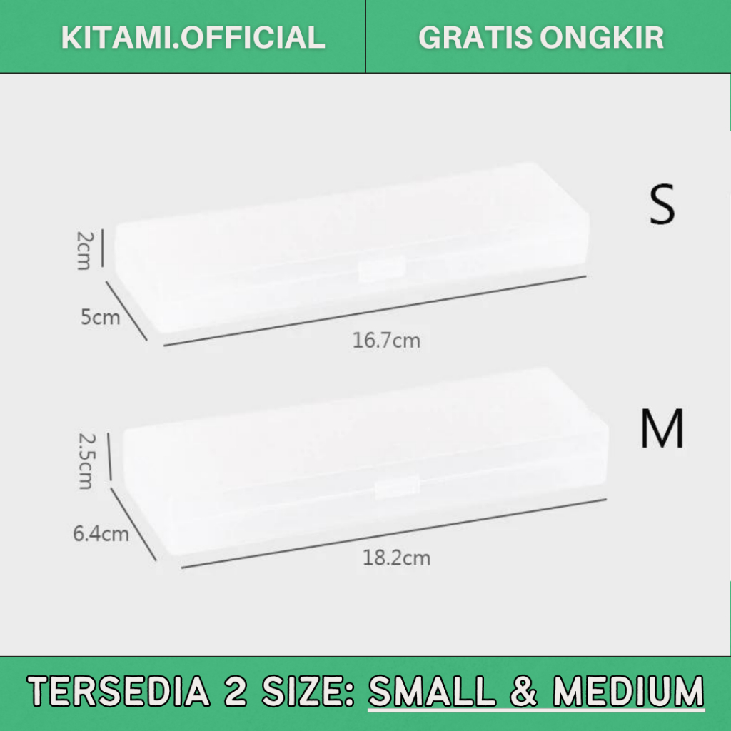 KOTAK PENSIL MINIMALIS TRANSPARAN | PENCIL CASE MATTE AESTHETIC