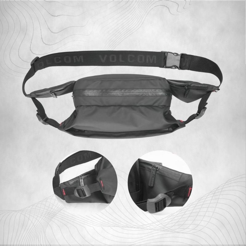 WAIST BAG VOLCOM TAS VOLCOM TAS SELEMPANG VOLCOM WATERPROOF LOGO BESI