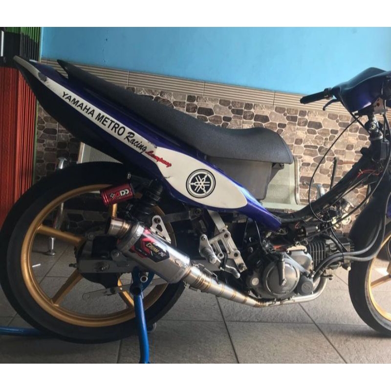 KNALPOT CREAMPIE JOGJA ORIGINAL JUPITER Z1 130CC ROAD RACE MP STAINLESS Jupiter Z1 Injeksi Produk Or