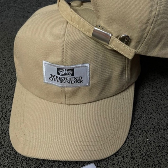 Topi Weekend offender Caps pria Wanita Dewasa keren Warna Cream