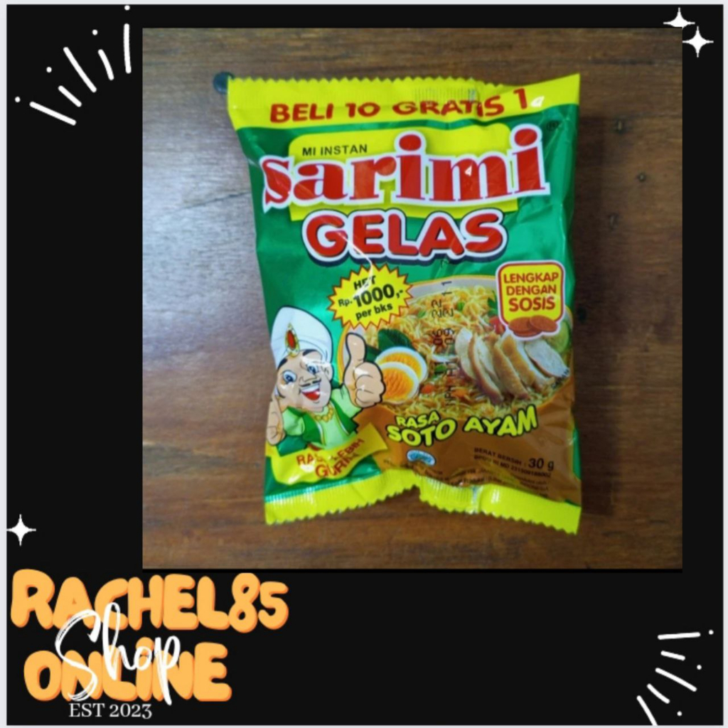 

sarimi mie gelas kemasan 30gr rasa soto ayam