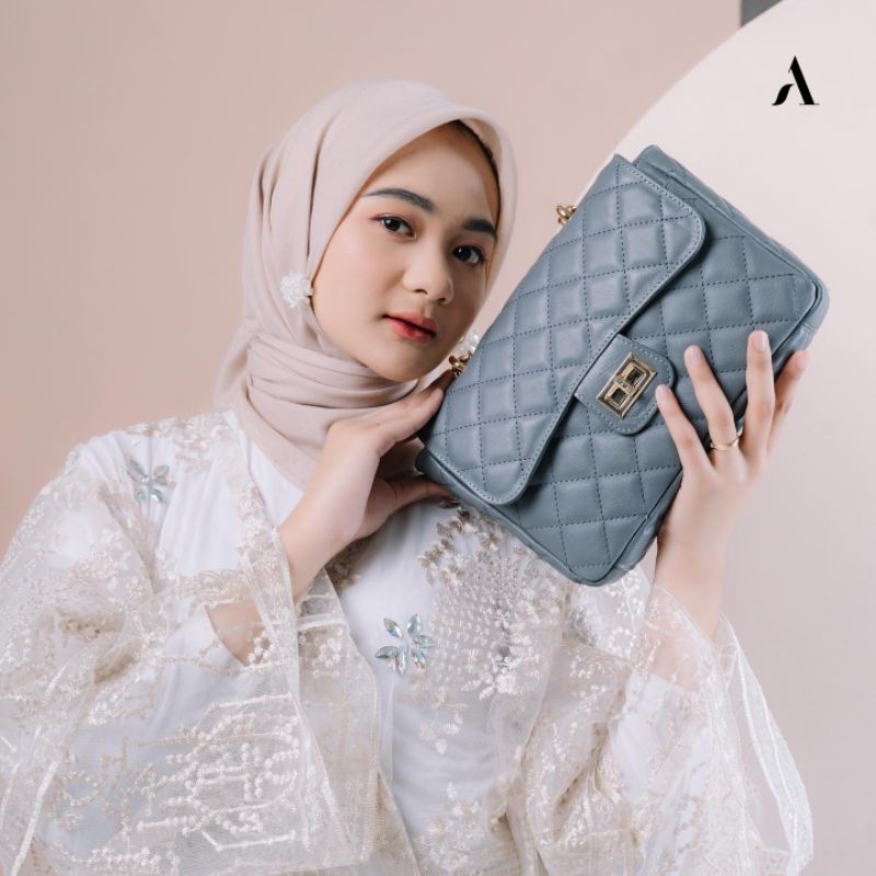 Tas Selempang Slempang Pesta Fashion Wanita Cewek Kulit Asli Terbaru Berkualitas Mewah Bahu Shoulder Bag Wanita Original Branded