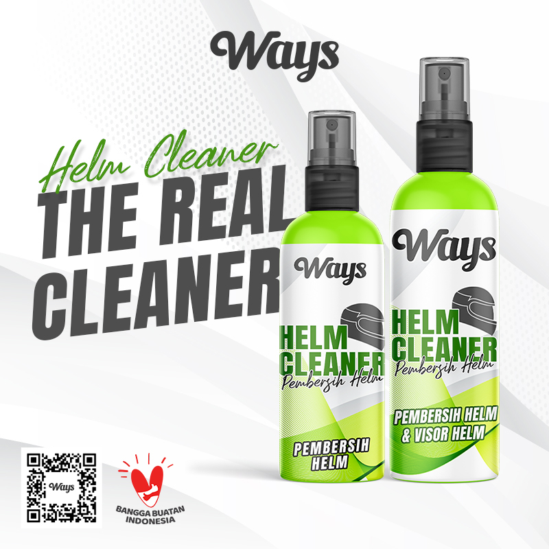 WAYS Helm Cleaner - Pembersih Pengkilap Helm Body Visor Kaca Helmet Motor Cross Full Half Face