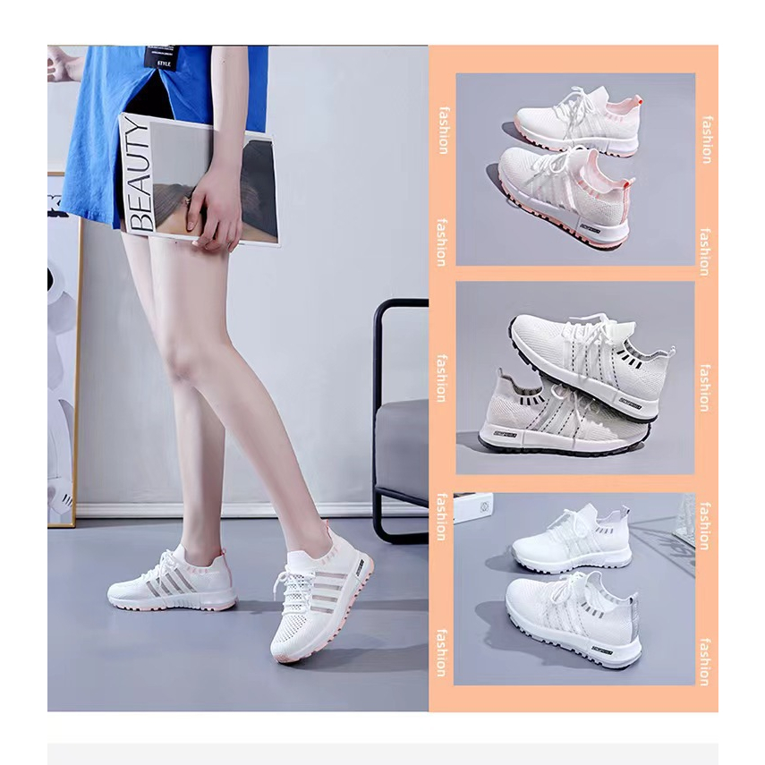 GISF Kalista Sepatu Sneakers Import Fashion Wanita Korea 2023 - Real Pic