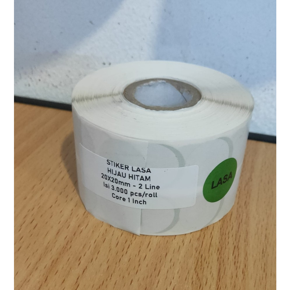 

STIKER LASA BULAT WARNA HIJAU IDENTITAS OBAT Diameter 20 mm