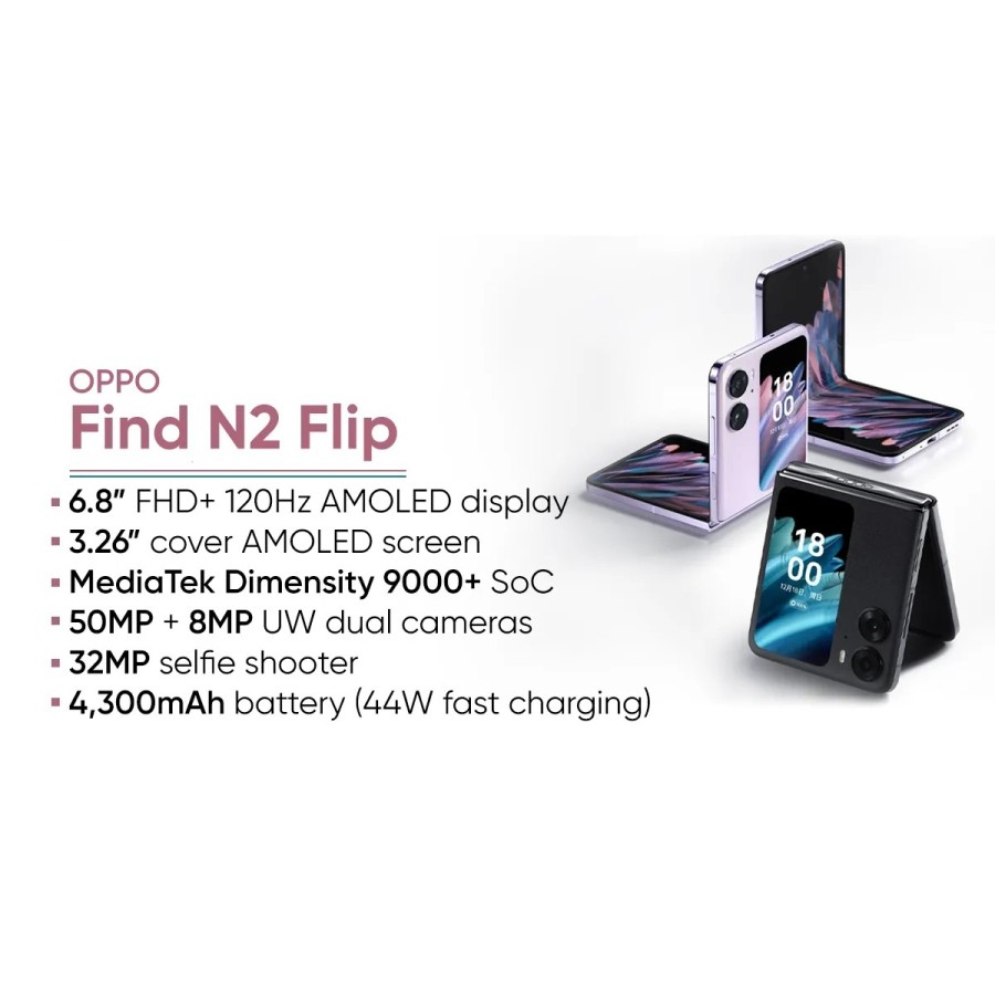 OPPO FIND N2 Flip 8/256  - GARANSI RESMI