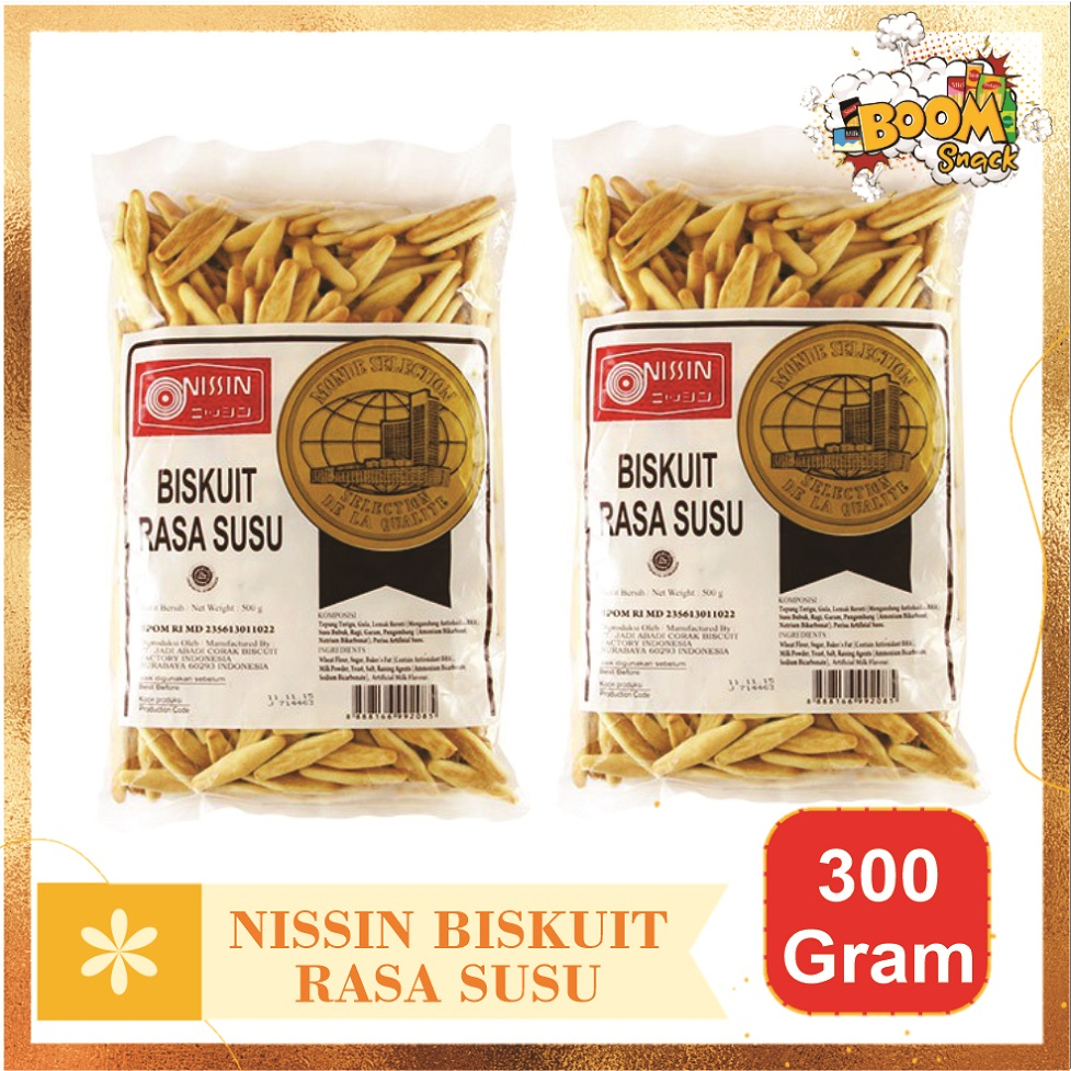 Nissin Biskuit Susu Kemasan 300 Gram