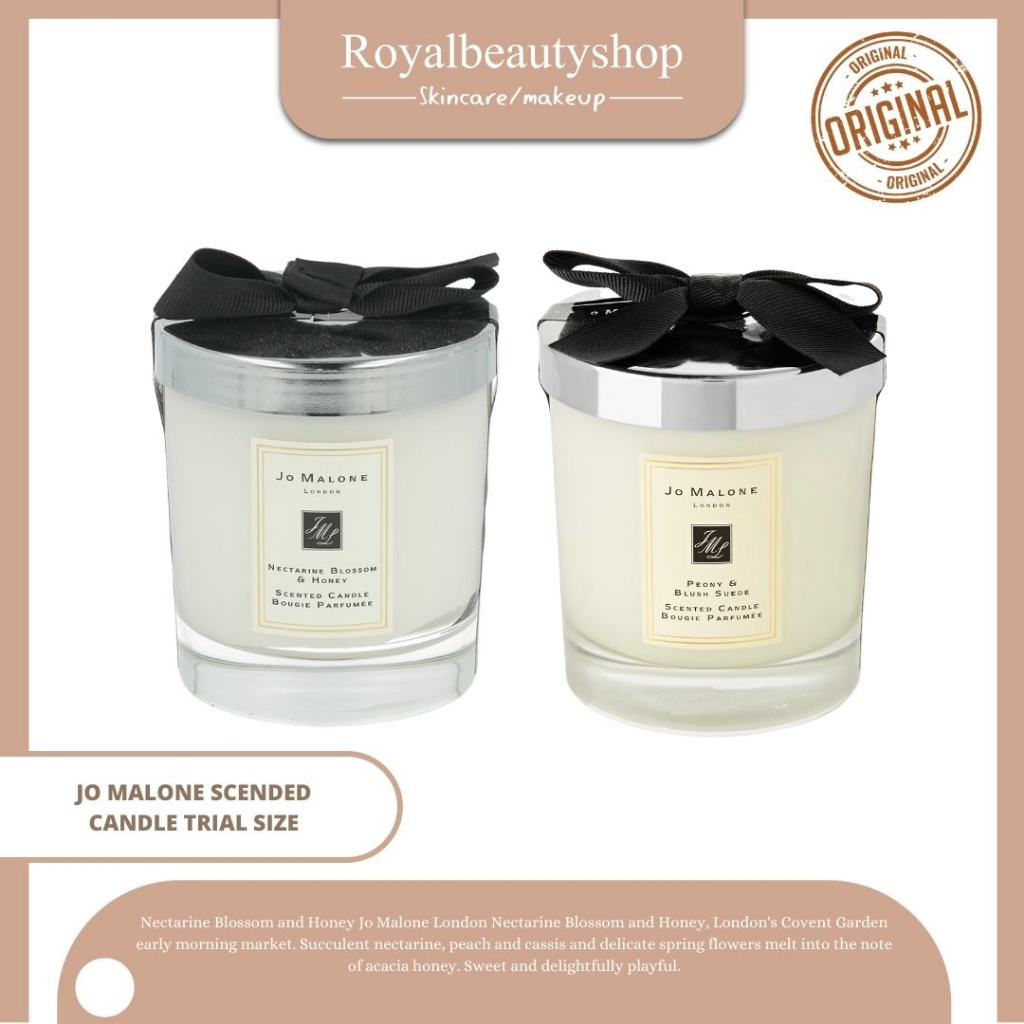 JO MALONE SCENTED CANDLE - TRIAL SIZE / NECTARINE BLOSSOM / PEONY &amp; BLUSH