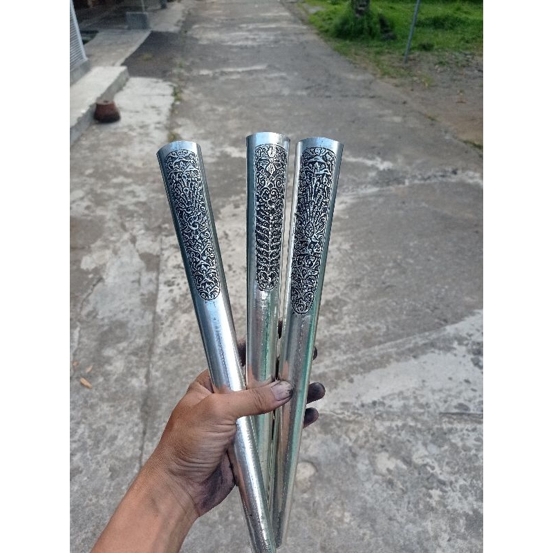 pendok jogja tatahan lapis perak sangupan motif