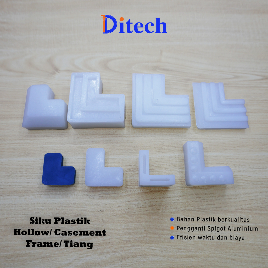 Siku Plastik Sambungan Hollow Aluminium - Sambungan Hollow/Frame/Casement/Expanda/Sliding