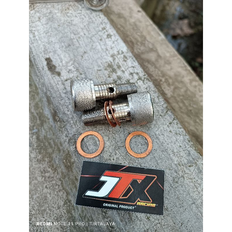 baut L stainles oil cooler suzuki satria f efyu
