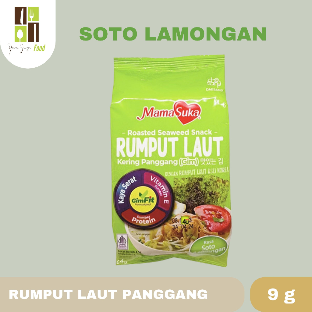 Rumput Laut Panggang Mamasuka Original / Pedas / Salted Egg / BBQ