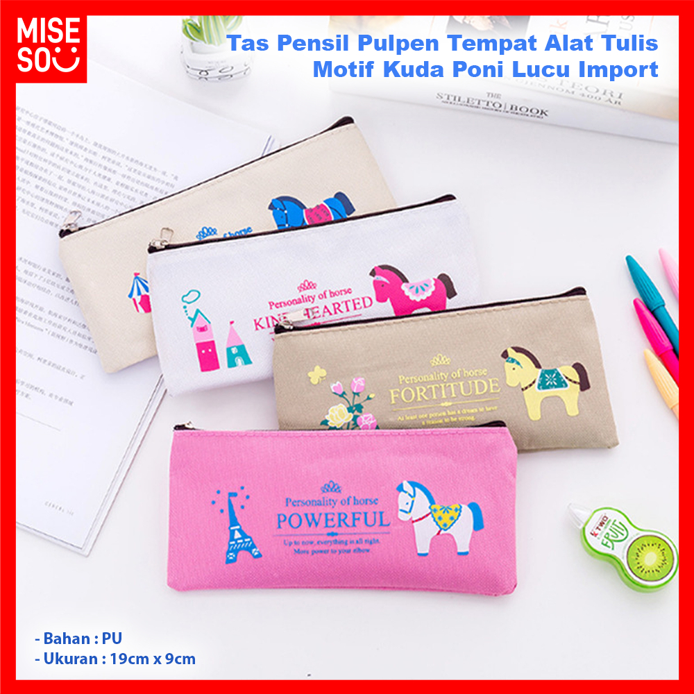 

Tempat Alat Tulis Tas Pensil Pulpen Motif Kuda Poni Lucu Import ℳ 902