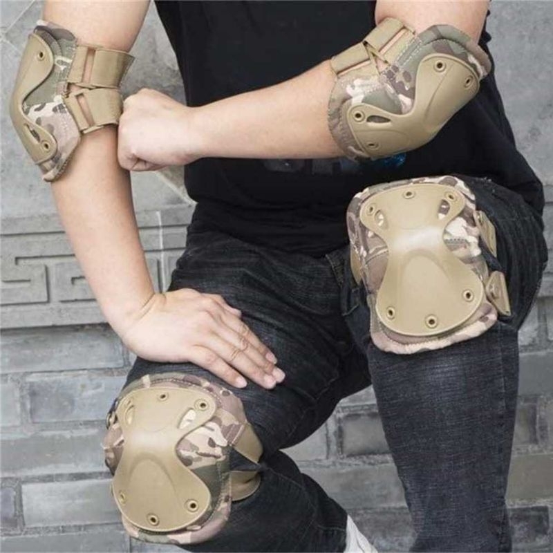 Centechia Camouflage Pelindung Lutut Siku Knee Elbow Pads Training Sport - CT20