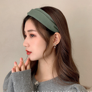 GO!BD1130 Bandana Serut Wanita Bando Scrunchie Korea Headband Kain Satin Kerut Cantik Fashion