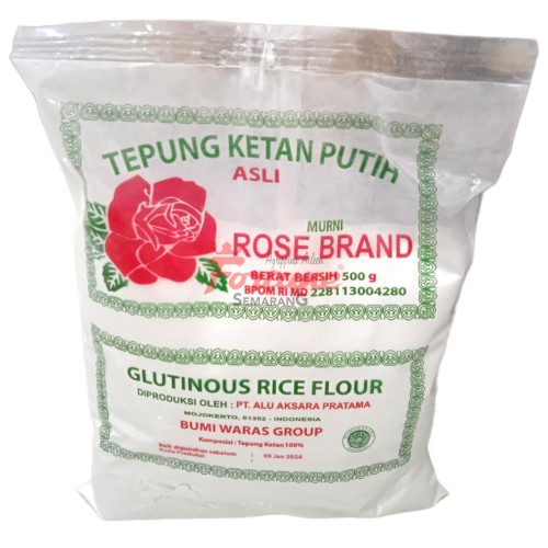 

TEPUNG KETAN PUTIH ROSE BRAND 500GR