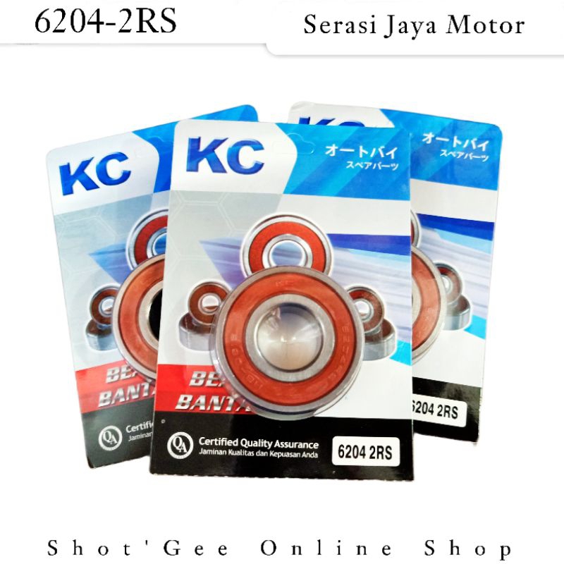 KC BEARING LAHAR 6204 2RS