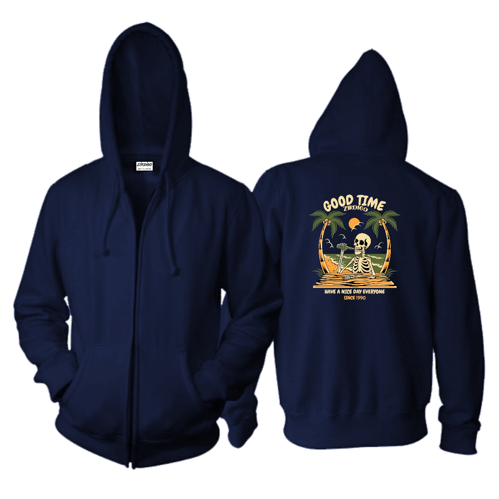 Zirdigo Jaket Zipper Good Time 662 Print Quality