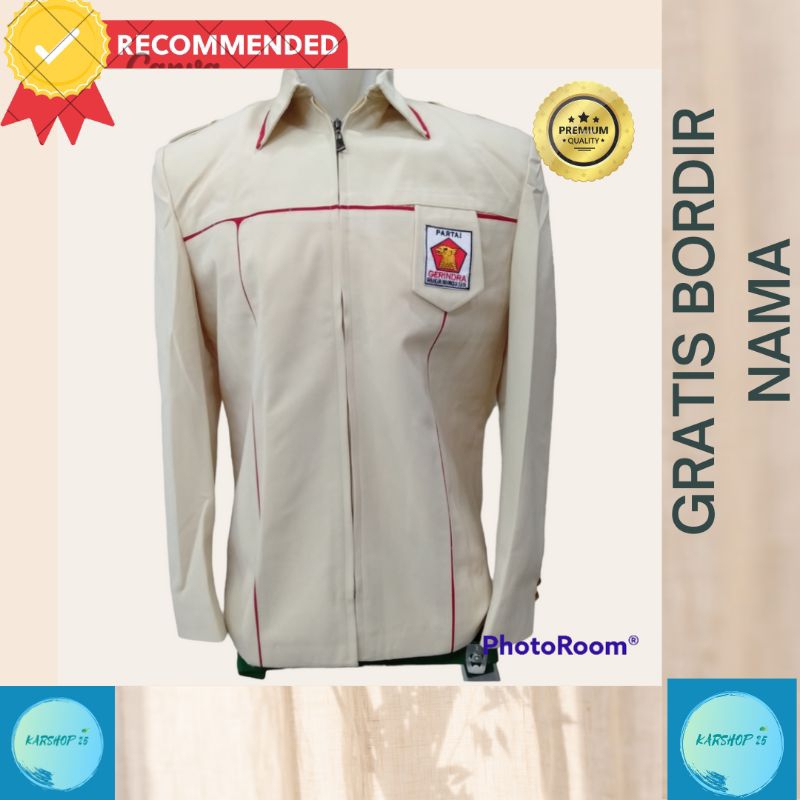 SEMIJAS JASKET ALMAMATER JAS PARTAI LOGO GERINDRA