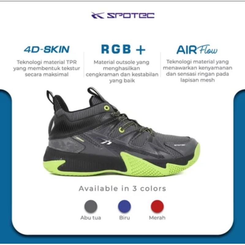 (ORIGINAL SPOTEC) Sepatu BASKET SPOTEC HIGH SCORE