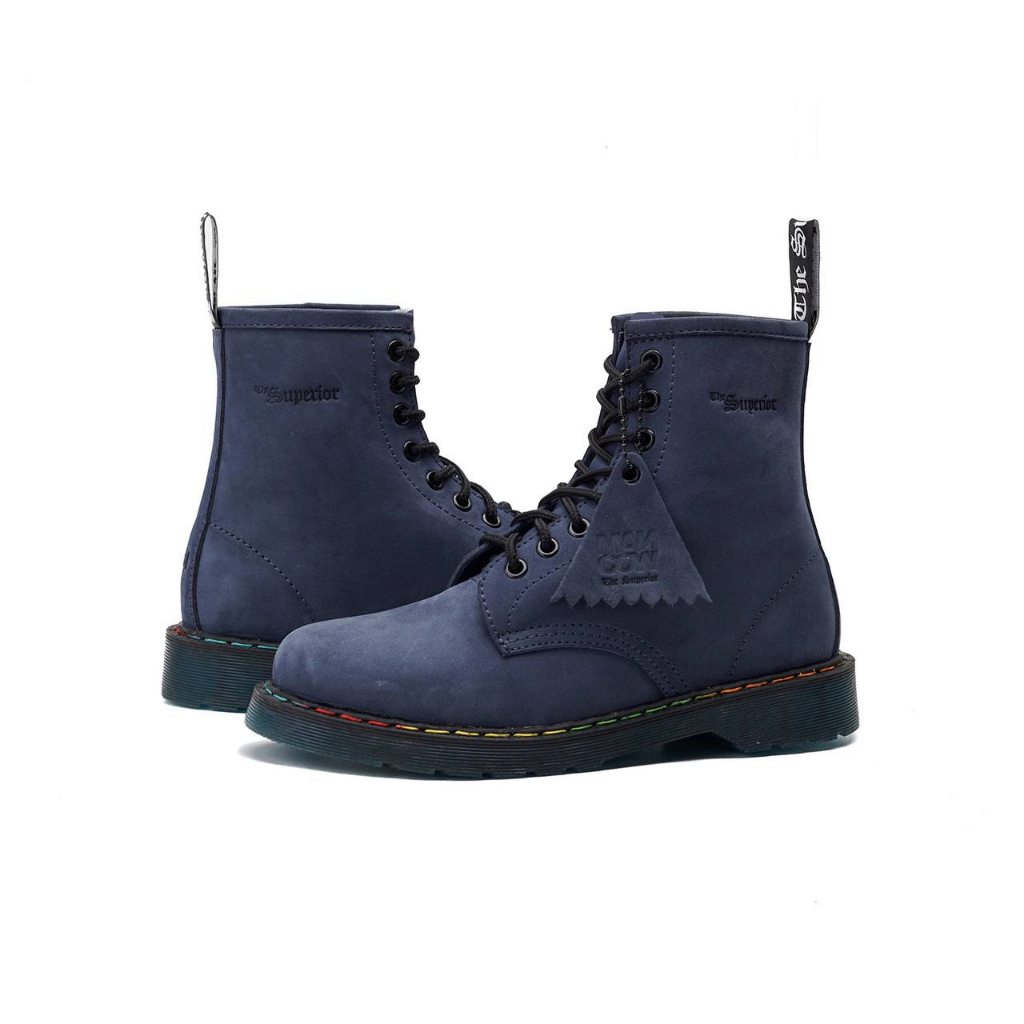 MANCOW x HOAX High Boots Crazy Horse Navy Sepatu Formal Pria Wanita Original Kulit Asli