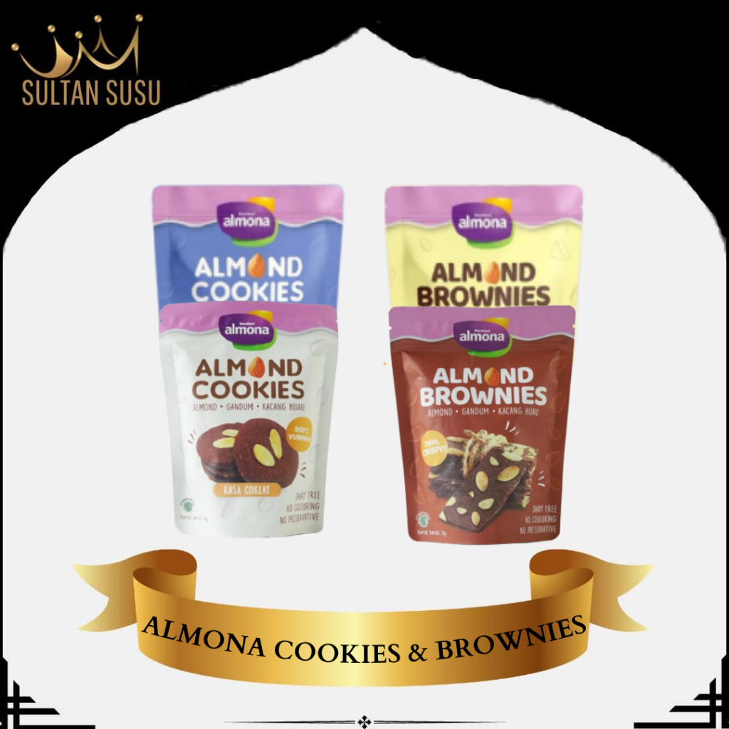 

Almona Barefood Cookies 90 gr & Brownies 50 gr / Sultan Susu Tanggerang