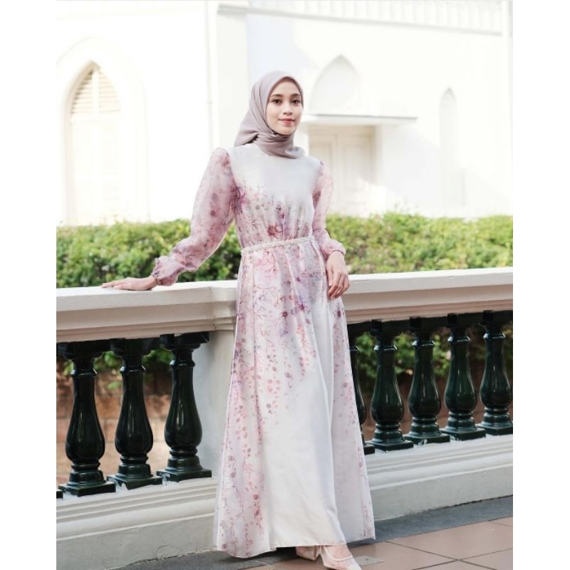 LALUNA DRESS VANILLA HIJAB