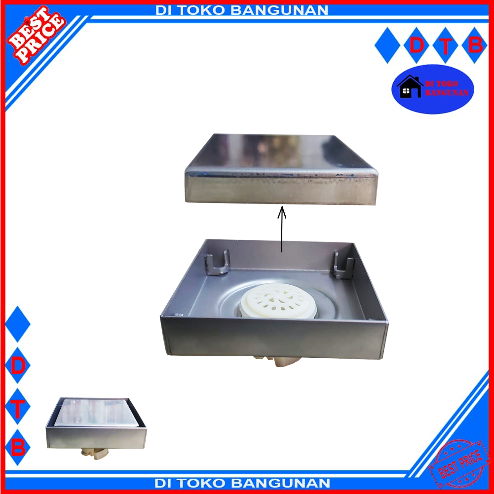 Saringan Got Segi Empat 4 Inch Saringan Got Anti Tikus FT-1010 ST