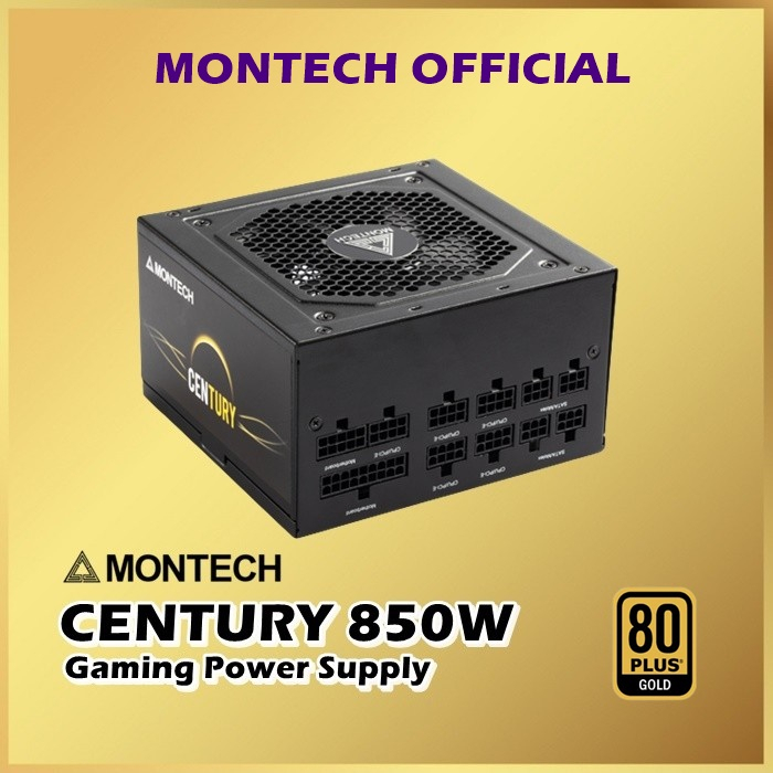 Montech Century 850W PSU Power Supply Full Modular 80 Plus Gold 850 W