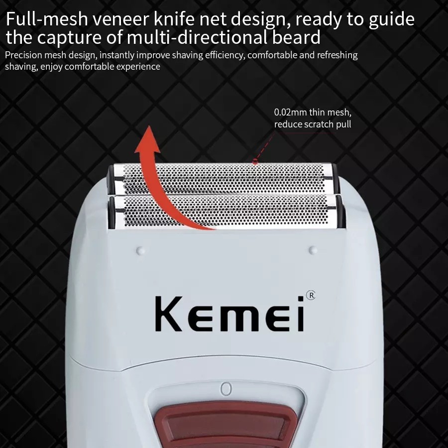 Alat Cukur Jenggot Kumis Shaver Electric Kemei KM-3382 Cukuran KM 3382