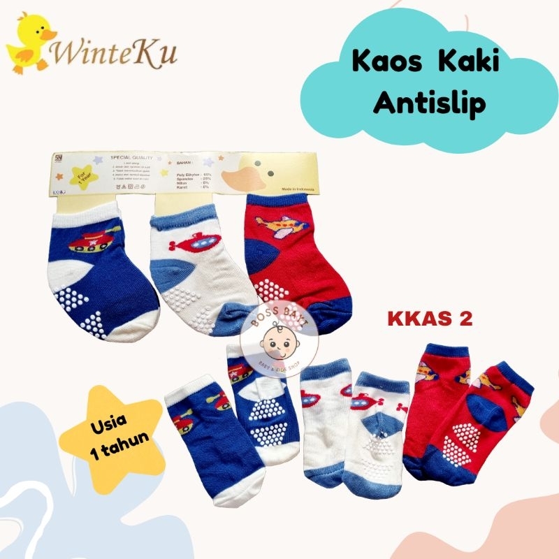 WINTEKU - Kaos Kaki Anti Slip Anak 1-3th