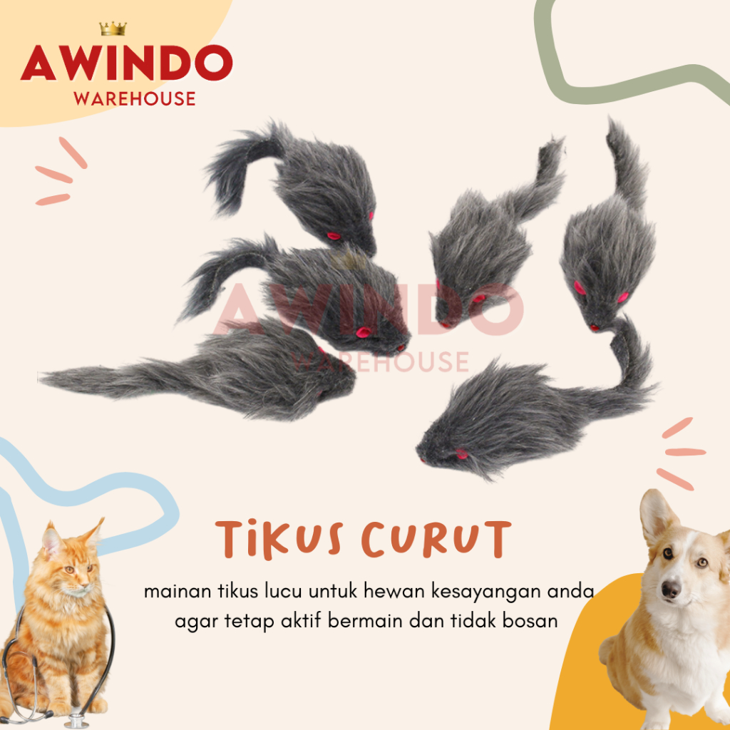 CURUT BESAR - Mainan Kucing Tangkap Tikus Cat Toy