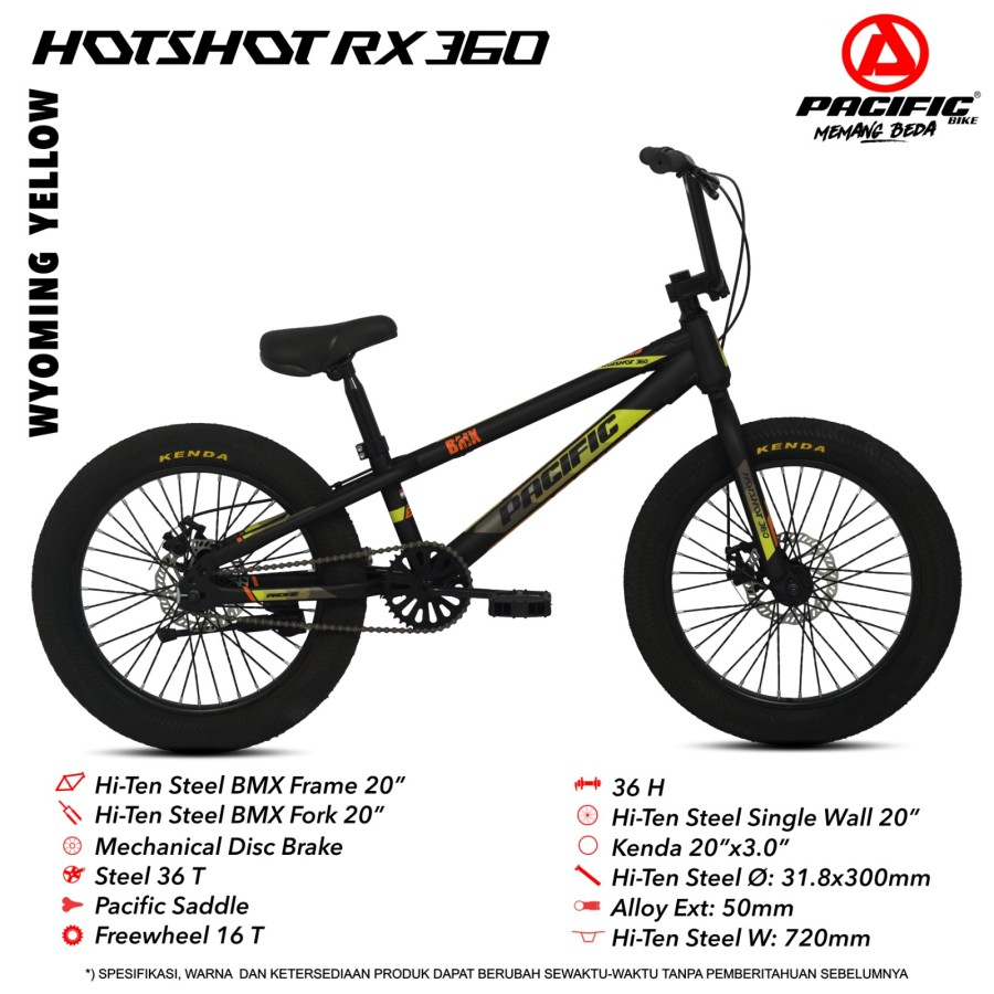 SEPEDA BMX PACIFIC 20"// PACIFIC SEPEDA HOTSHOT RX 360