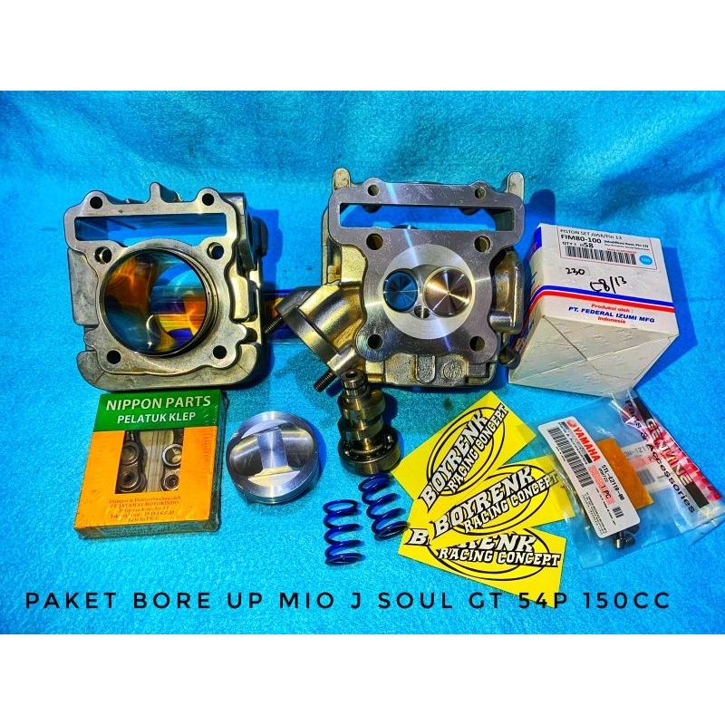 PAKET BORE UP MIO J SOUL GT 54P 150CC -BOYRENK RACING